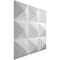 Ekena Millwork 11 7/8in. W x 11 7/8in. H Benson EnduraWall Decor 3D Wall Panel Covers, Total 11.75 Sq. Ft., 12PK WP12X12BEWH-CASE-12 - alternate 10
